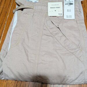 A&F Kids Baggy Pants 15/16 Reg Khaki